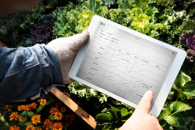 A secure digital ledger displaying information about a specific agricultural product. The ledger includes details about the farm, harvest date, processing facility, and transportation route, all interconnected through a blockchain network.