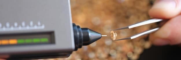 A close-up of a precision planting machine in action, showing the seed metering system accurately dispensing seeds into the soil. The image highlights the technology and precision involved in the process.