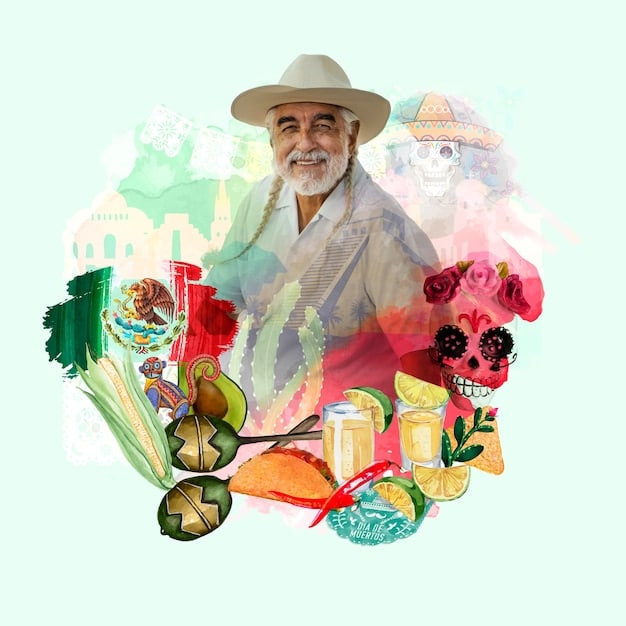 A collage showing various agricultural products from the US, Canada, and Mexico, symbolizing the competition between these countries in the agricultural market under USMCA.