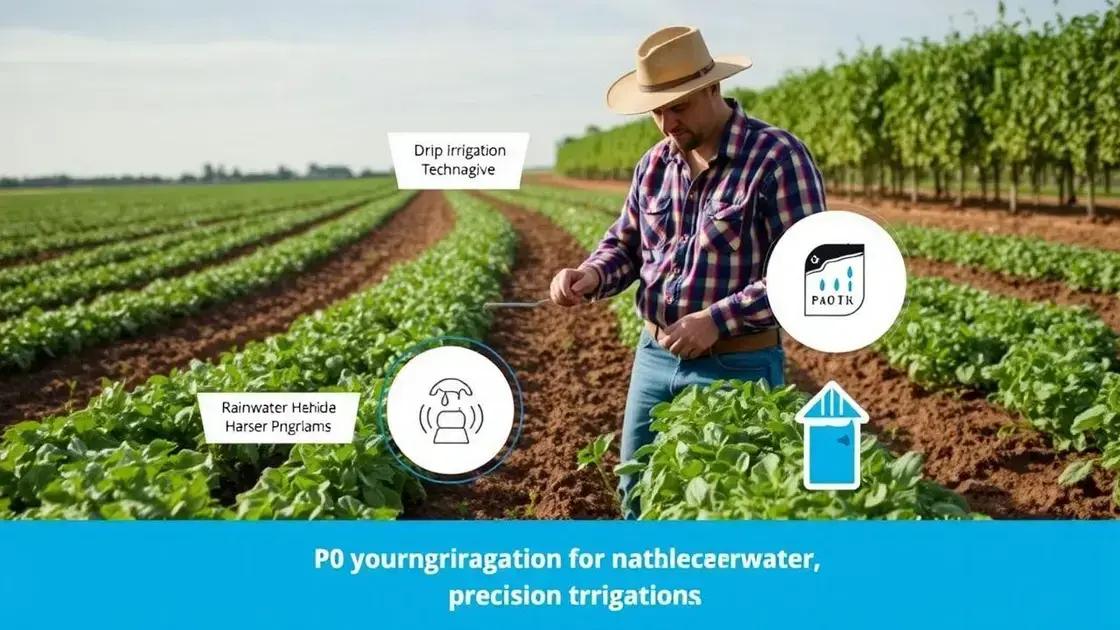 Innovative techniques for saving water