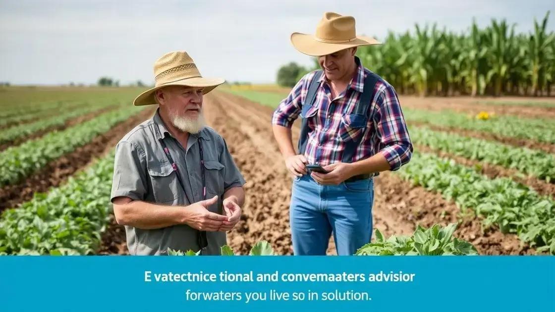Challenges and solutions in water conservation for agriculture