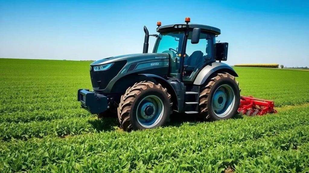 GPS-guided tractor steering technology enhances farm efficiency