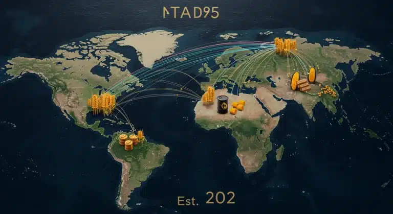 Global trade routes impacting U.S. commodity markets in 2025