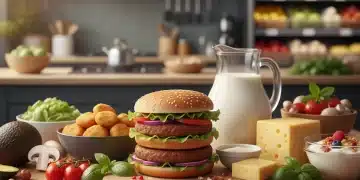 Diverse alternative protein products showcasing plant-based, cultivated, and fermentation-derived foods.