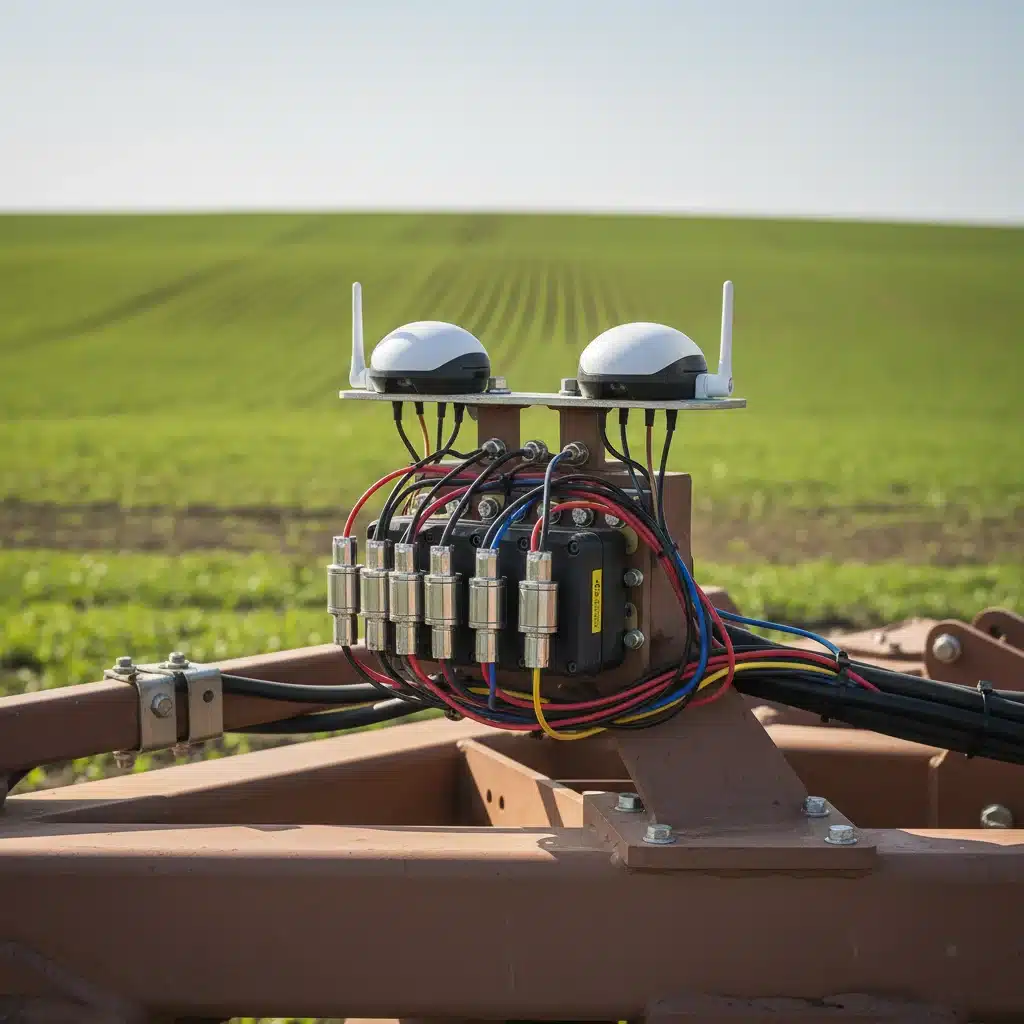 Precision sensors and GPS on autonomous tillage equipment